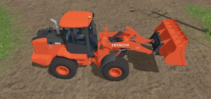 Мод погрузчик HITACHI ZW150-6 V1.1 Farming Simulator 17