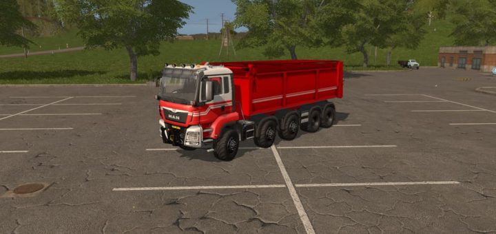 Мод грузовик MAN TGS Kipper v1.0 Farming Simulator 17