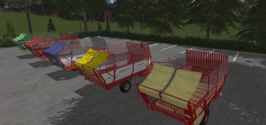 Мод ПАК прицепы OLD FORAGE WAGONS V1.0.0.0 Farming Simulator 2017