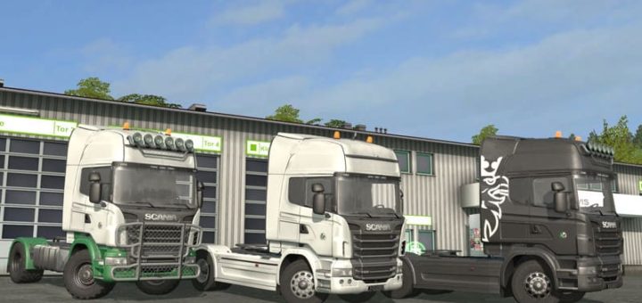 Мод тягач SCANIA R 2008 V8 V1.0 Farming Simulator 17