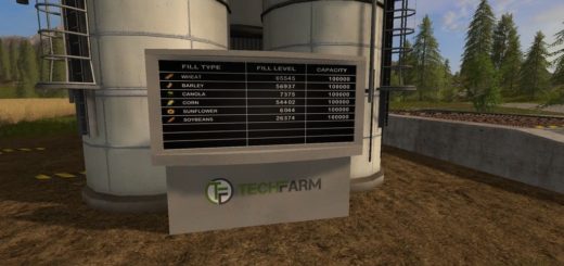 Мод SILO DISPLAY V1.0.0.0 Farming Simulator 2017