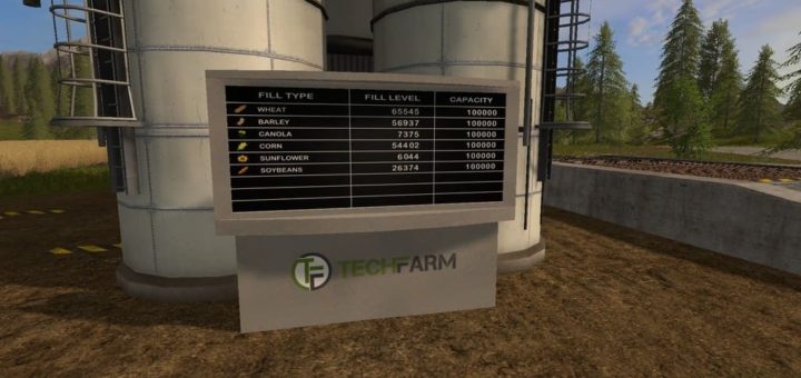 Мод SILO DISPLAY V1.0.0.0 Farming Simulator 2017
