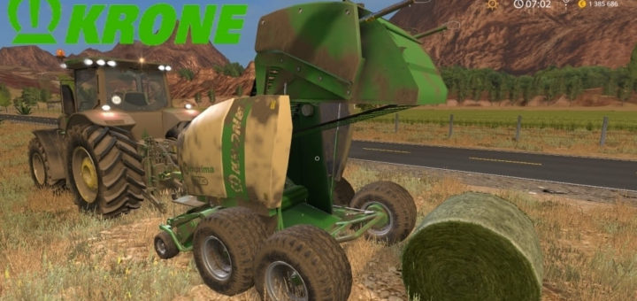 Мод тюкопресс Krone Comprima F155 XC v1.1 FS17