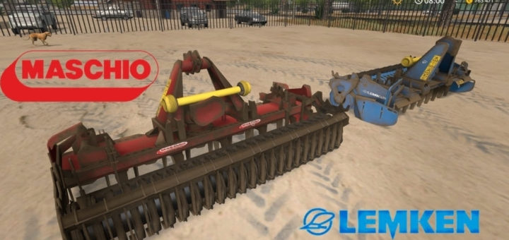 Мод культиваторы Lemken Zirkon 10/300 & Maschio Drago 3000 v1.1 FS17