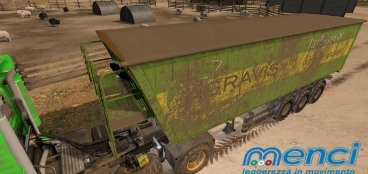 Мод прицеп Menci Agrarvis Trailer v2.1 Farming Simulator 17