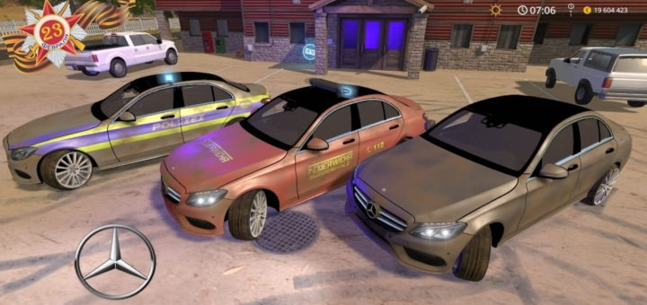 Мод авто Mercedes C250 AMG v1.0 Farming Simulator 2017