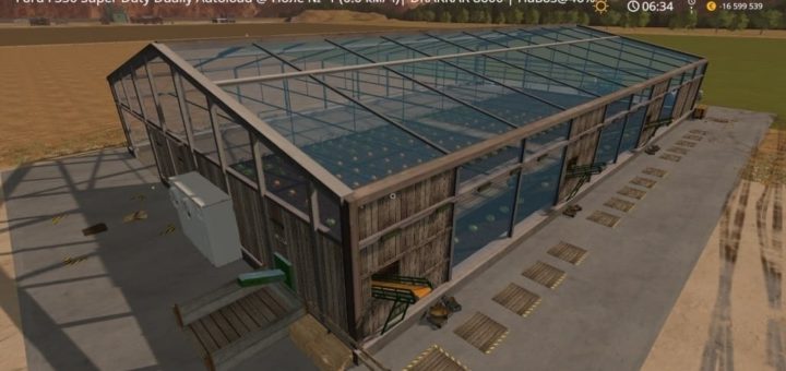 Мод теплица Placeable Lettuce Greenhouse Farming Simulator 17