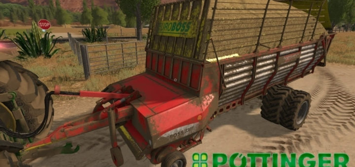 Мод прицеп Poettinger EuroBoss 330T v2.0 Farming Simulator 2017