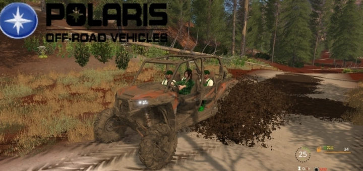 Мод Polaris RZR XP 4 1000 Turbo EPS v1.0 Farming Simulator 2017