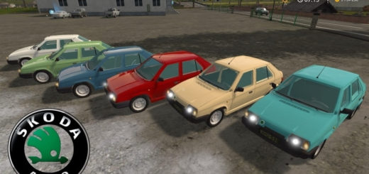 Мод авто Skoda Favorit 135L v1.0 Farming Simulator 17