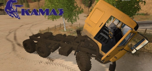 Мод тягач КамАЗ-44108 v1.1 Фарминг Симулятор 2017