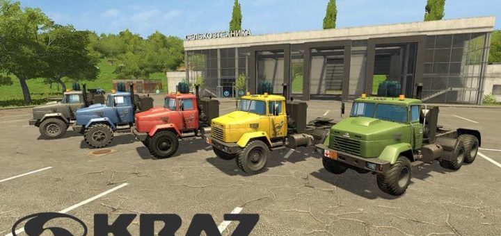 Мод тягач КрАЗ-63221 V1.0.0.1 Фарминг Симулятор 2017