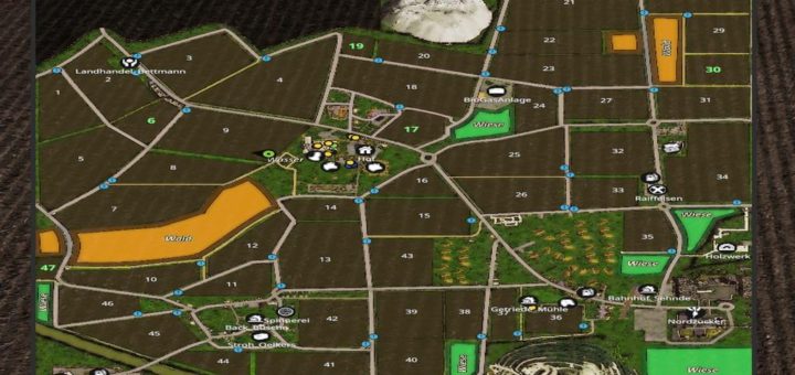 Мод карта WASSEL MAP V1.0.0.0 Farming Simulator 2017