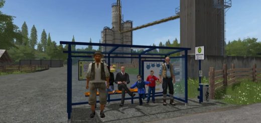 Мод Bus Stops V1.0 Farming Simulator 17