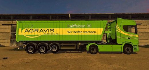 Мод прицеп AGRICULTURAL TRAILER WITH DH V1.0 FS17