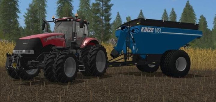 Мод прицеп KINZE 1051 SINGLE-AUGER CART V1.0 FS17