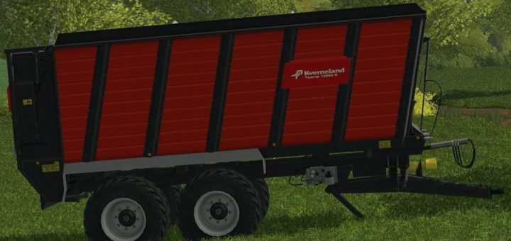 Мод прицеп KVERNELAND SILO TRAILER V1.0.0.1 Farming Simulator 2017