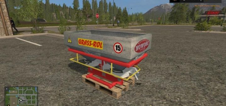 Мод распределитель удобрений ROZSIEWACZ GRASS ROL V1.0 FS17