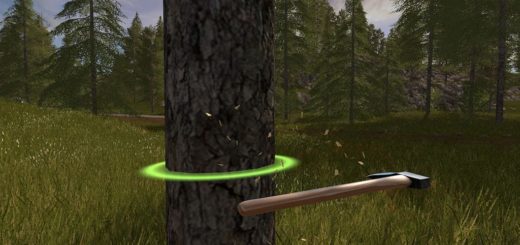 Мод топор WOODEN CHOP AXE V1.0.0.0 Farming Simulator 2017