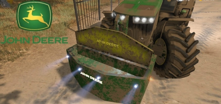 Мод противовес John Deere 1250 Weight v1.0 Farming Simulator 17