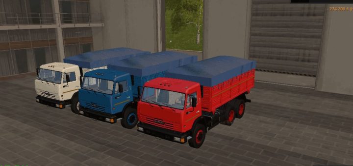 Мод грузовик КамАЗ-45143 Сельхозник v 1.2.1 Фермер Симулятор 2017