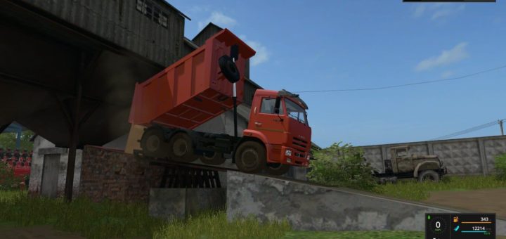 Мод грузовик КамАЗ-65115 v1.1 Фарминг Симулятор 2017