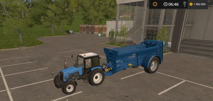 Мод Разбрасыватель навоза BUNNING MANURE SPREADER V1.1 Farming Simulator 2017