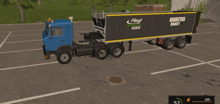 Мод полуприцеп FLIEGL ASW V1.1 Farming Simulator 2017