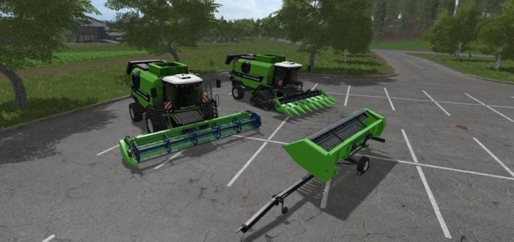 Мод ПАК DEUTZ FAHR DRESCHER MIT SCHNEIDWERKEN V1.0.0.0 FS17