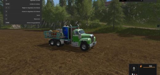 Мод грузовик MACK B61 V8 SERVICE V4.0 Farming Simulator 17
