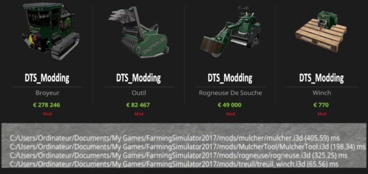 Мод ПАК PACKS FORESTIER V3.0 Farming Simulator 2017