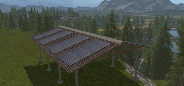 Мод навес SOLAR SHED V1.1.1.0 Farming Simulator 17