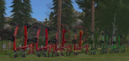 Мод ПАК сеноворошилок TEDDERS PACK V1.0 Farming Simulator 2017