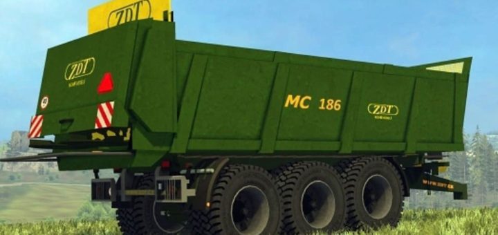 Мод прицеп ZDT MC 186 V1.0.0.1 Farming Simulator 2017