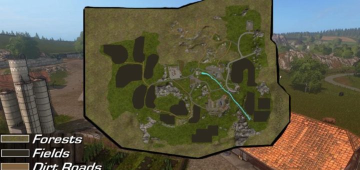 Мод карта OLD SLOVENIAN FARM V2.0.0.1 Farming Simulator 17
