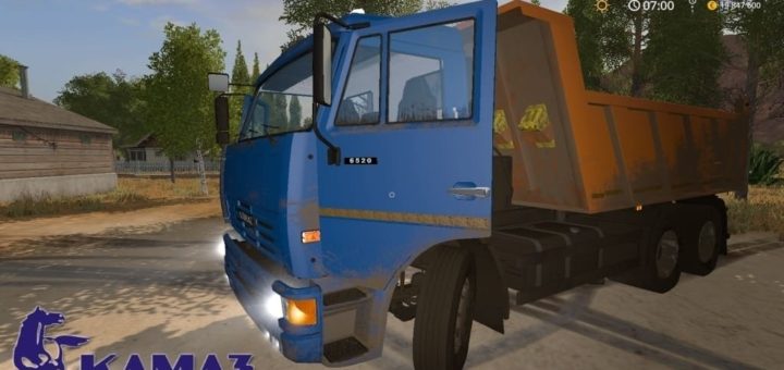 Мод КамАЗ-6520-029 v1.0 Фарминг Симулятор 2017