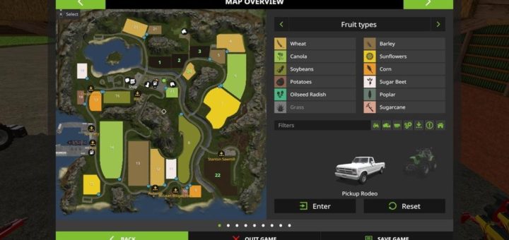 Мод карта THE NEW FARMING LEGENDS 2017 V1.0 Farming Simulator 2017