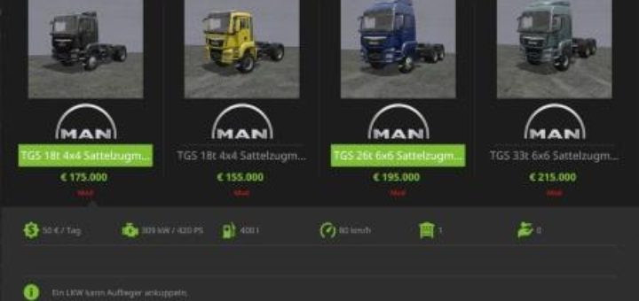 Мод ПАК тягачи ATC SEMI PACK V3.0.0 Farming Simulator 17