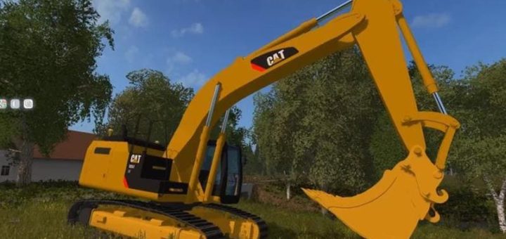 Мод экскаватор CATERPILLAR 329E V1.0.0 Farming Simulator 2017