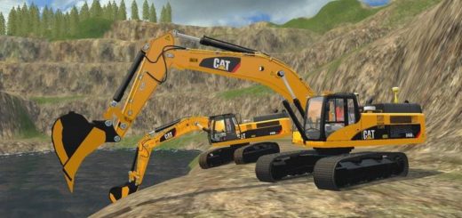 Мод ПАК CATERPILLAR 345D PACK V1.0.0.0 Farming Simulator 2017