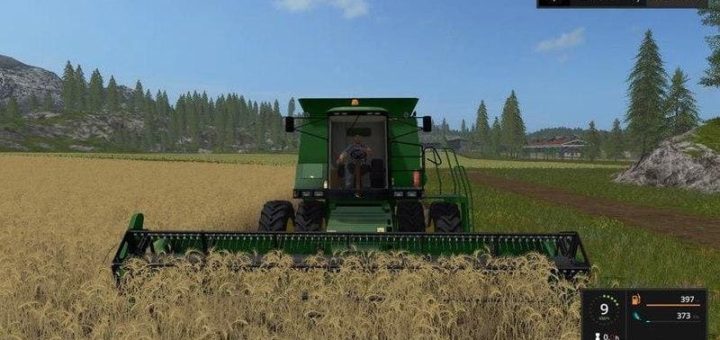 Мод комбайн John Deere 1550 v1.0.0 FS17