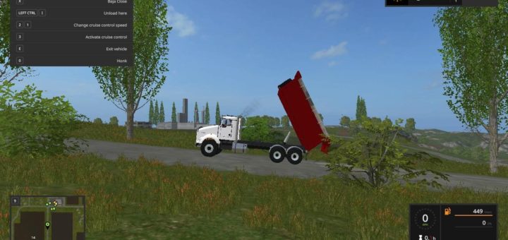 Мод грузовик Kenworth dump truck v1.0.0.0 Farming Simulator 2017