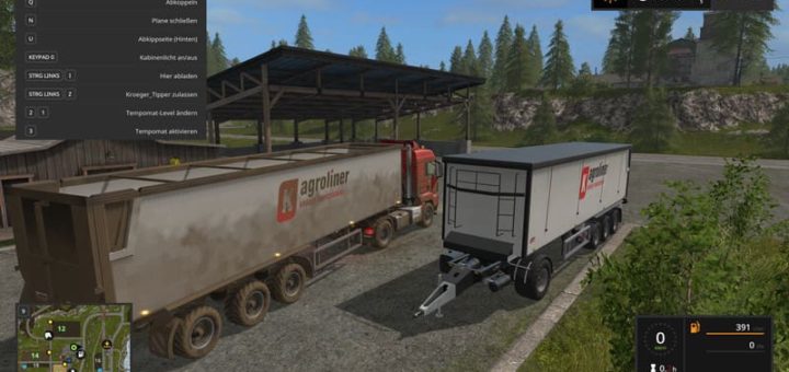 Мод прицеп KROGER AGROLINER SRB35 V1.0.0.4 Farming Simulator 2017