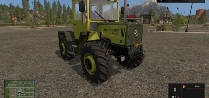 Мод трактор Mercedes-Benz TRAC 700-900 v2.3.0 FS17