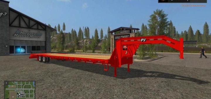 Мод трал PJ 40FT RED V1.1 Farming Simulator 2017