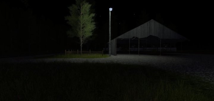 Мод PLACEABLE MERCURY VAPOR LIGHT V2.0 Farming Simulator 17