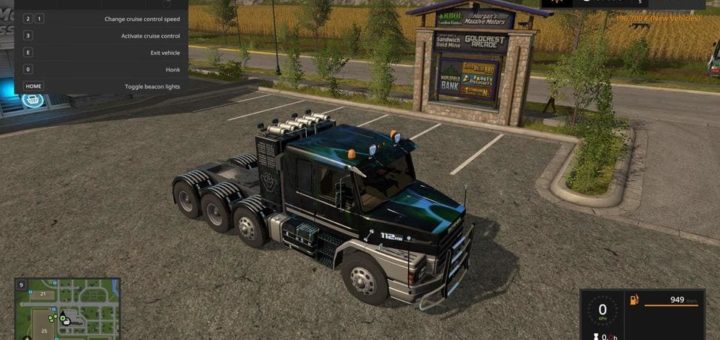 Мод тягач TOXIC SCANIA MULTIDECAL V1.1 Farming Simulator 17