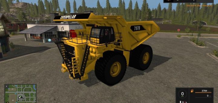 Мод грузовик CATERPILLAR 797B DUMP TRUCK V1.0 FS17
