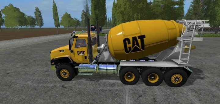 Мод грузовик CATERPILLAR CEMENT MIXER V1.0 Farming Simulator 17