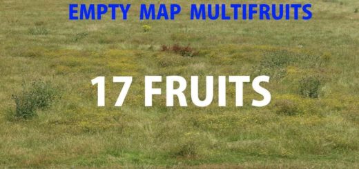 Мод чистая карта EMPTY MAP MULTIFRUITS V1.0 FS17